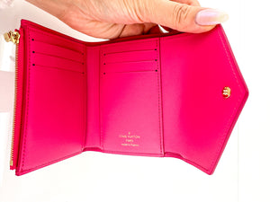 Louis Vuitton Nanogram Embossed Calfskin Victorine Rose