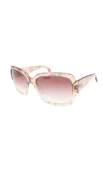 Chanel Floral Sunglasses Pink