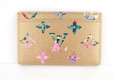 Load image into Gallery viewer, Louis Vuitton Monogram Garden Card Holder Gold