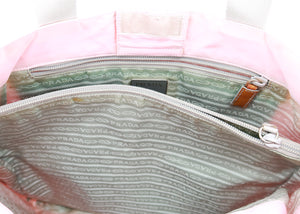 Prada Nylon Tote Light Pink