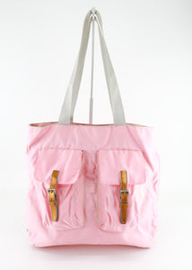 Prada Nylon Tote Light Pink