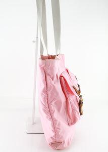 Prada Nylon Tote Light Pink