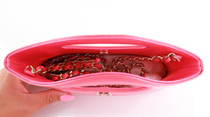 Chanel Nano 31 Shiny Crumpled Calfskin Hot Pink