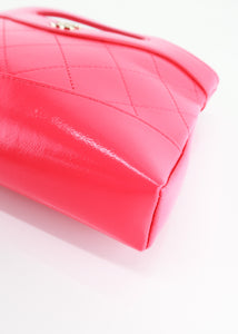 Chanel Nano 31 Shiny Crumpled Calfskin Hot Pink