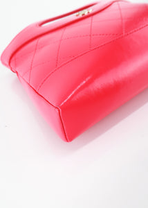 Chanel Nano 31 Shiny Crumpled Calfskin Hot Pink