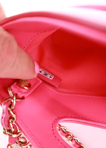 Chanel Nano 31 Shiny Crumpled Calfskin Hot Pink