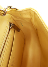 Load image into Gallery viewer, Chanel Mini Matelasse Flap Patent Yellow