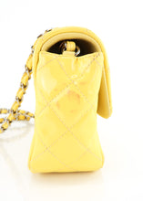 Load image into Gallery viewer, Chanel Mini Matelasse Flap Patent Yellow