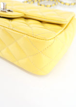 Load image into Gallery viewer, Chanel Mini Matelasse Flap Patent Yellow