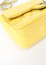 Load image into Gallery viewer, Chanel Mini Matelasse Flap Patent Yellow