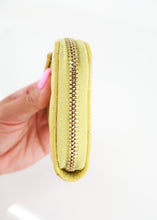 Load image into Gallery viewer, Chanel Caviar Zipped Key Pouch Yellow