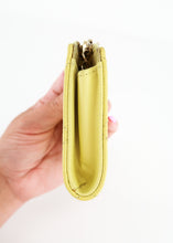 Load image into Gallery viewer, Chanel Caviar Zipped Key Pouch Yellow