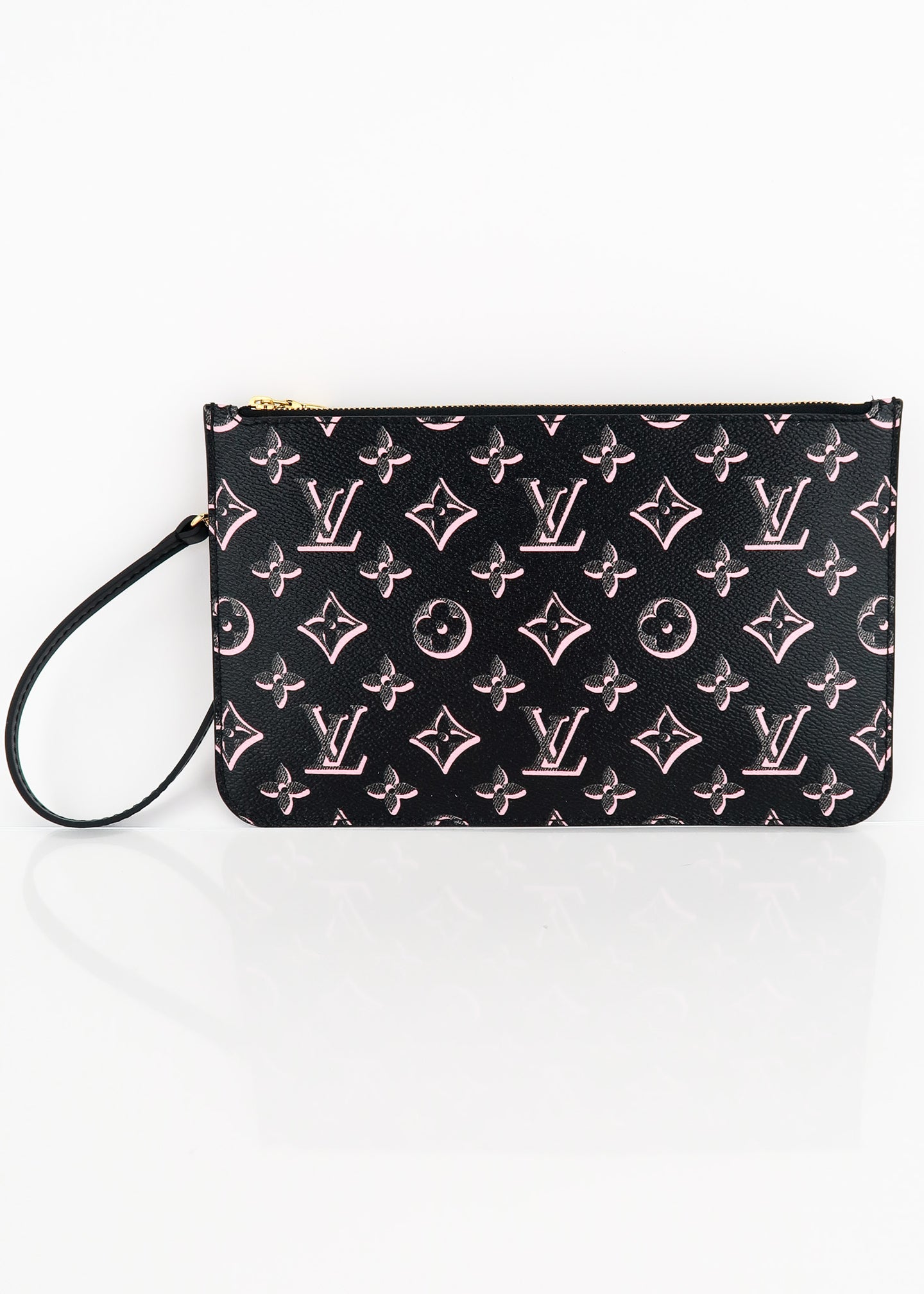 Louis Vuitton Monogram Fall for You Neverfull Pochette Black Pink