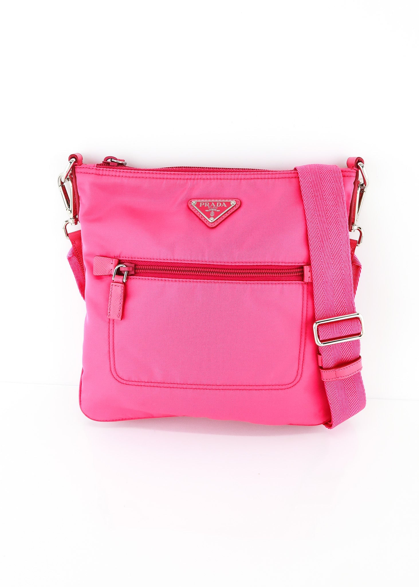 PRADA Pink Nylon Exterior Bags & Handbags for Women, Authenticity  Guaranteed