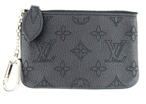 Louis Vuitton Monogram Mahina Key Pouch Black