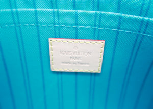 Louis Vuitton Monogram Neverfull Pochette Turquoise Limited Edition