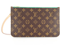 Load image into Gallery viewer, Louis Vuitton Monogram Neverfull Pochette Turquoise Limited Edition