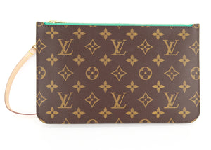 Louis Vuitton Monogram Neverfull Pochette Turquoise Limited Edition