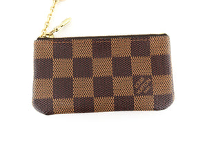 Louis Vuitton Damier Ebene Cles Key Pouch