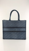 Load image into Gallery viewer, Dior Denim Book Tote Large