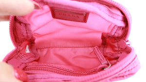 Prada Nylon Small Pouch Pink