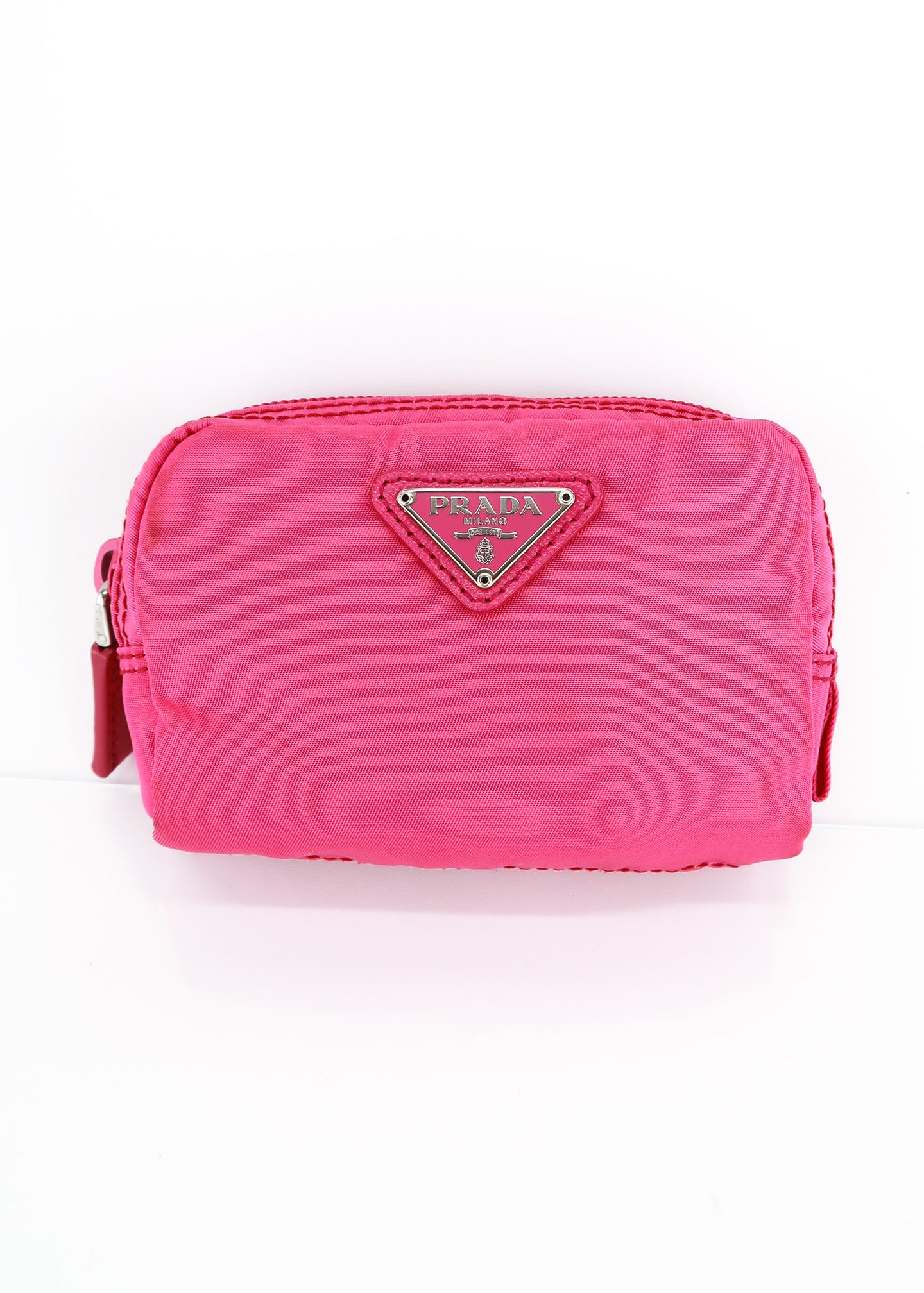 Prada Nylon Small Pouch Pink