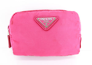 Prada Nylon Small Pouch Pink