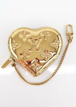 Load image into Gallery viewer, Louis Vuitton Vernis Monogram Heart Coin Case Miroir Gold