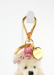 Prada Sequin Teddy Bag Charm Pink