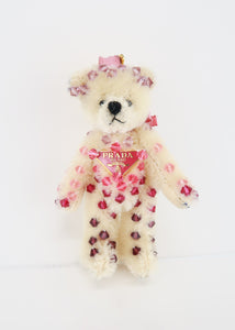 Prada Sequin Teddy Bag Charm Pink