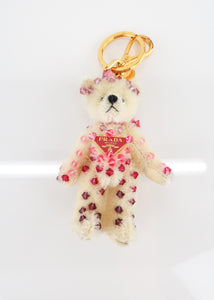 Prada Sequin Teddy Bag Charm Pink