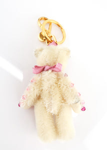 Prada Sequin Teddy Bag Charm Pink