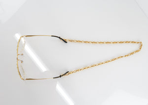 Louis Vuitton Monogram Flower Sunglasses Chain Gold