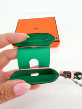 Load image into Gallery viewer, Hermes Case for AirPods Pro 2 Swift Leather Rose Sakura/Menthe
