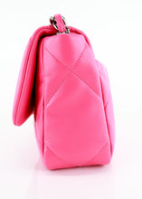 Load image into Gallery viewer, Chanel 19 Lambskin Quilted Medium Flap Hot Pink