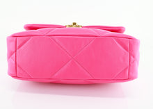 Load image into Gallery viewer, Chanel 19 Lambskin Quilted Medium Flap Hot Pink