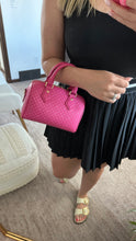 Load image into Gallery viewer, Louis Vuitton Calfskin Nanogram Embossed Speedy Bandouliere 20 Rose