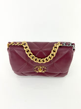 Load image into Gallery viewer, Chanel 19 Quilted Lambskin Medium Flap Bordeaux