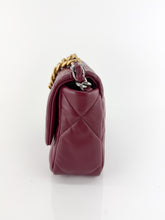Load image into Gallery viewer, Chanel 19 Quilted Lambskin Medium Flap Bordeaux
