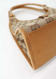 Gucci Monogram Canvas Jackie Tote Beige