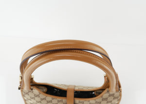 Gucci Monogram Canvas Jackie Tote Beige