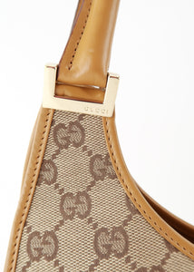 Gucci Monogram Canvas Jackie Tote Beige