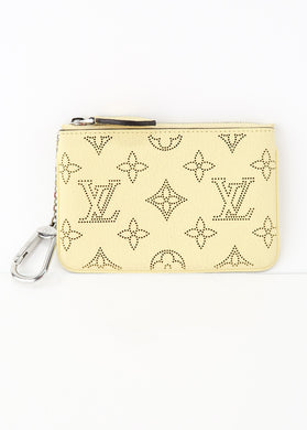 Louis Vuitton Monogram Mahina Key Pouch Yellow