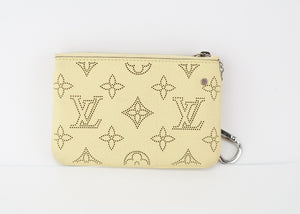 Louis Vuitton Monogram Mahina Key Pouch Yellow