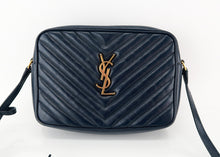 Load image into Gallery viewer, Saint Laurent Calfskin Lou Camera Bag Navy