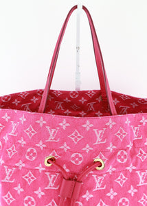 Louis Vuitton Denim Noefull MM Pink