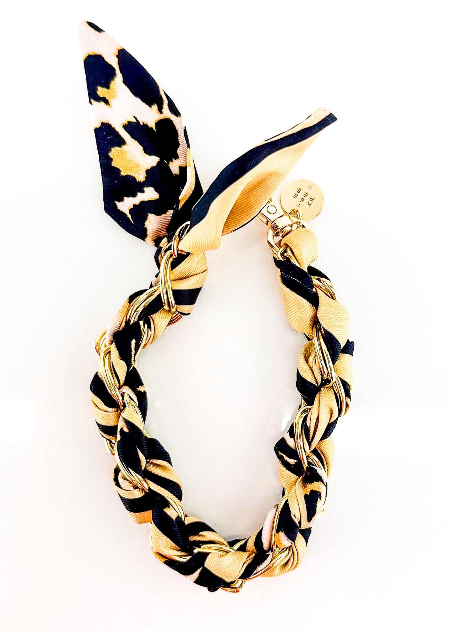 Keepes Leopard Scarf Phone Charm