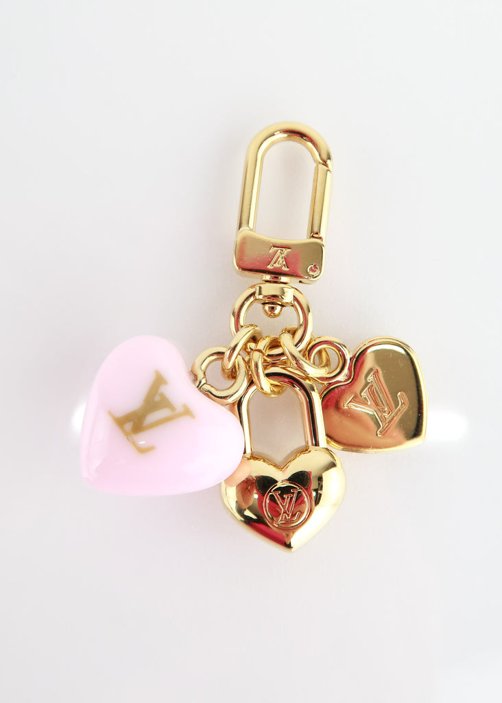 新品ルイヴィトンマイクロチャームＬＶハートM02511レッド ゴールド Louis Vuitton Micro Charms LV Heart Key – DAC