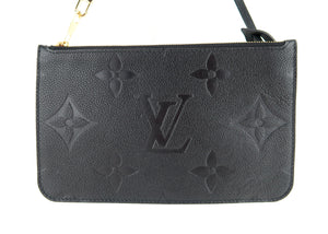 Louis Vuitton Empreinte Monogram Neverfull Pochette Black