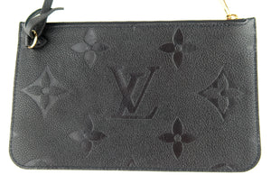 Louis Vuitton Empreinte Monogram Neverfull Pochette Black